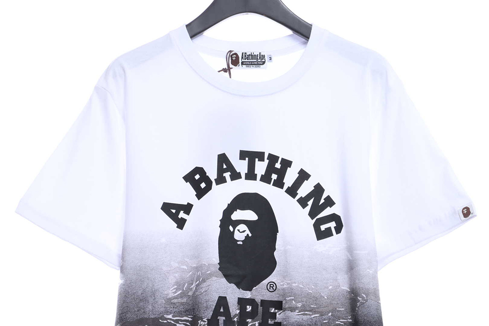 BAPE gradient print short sleeves