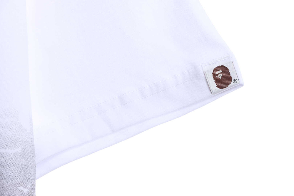BAPE gradient print short sleeves