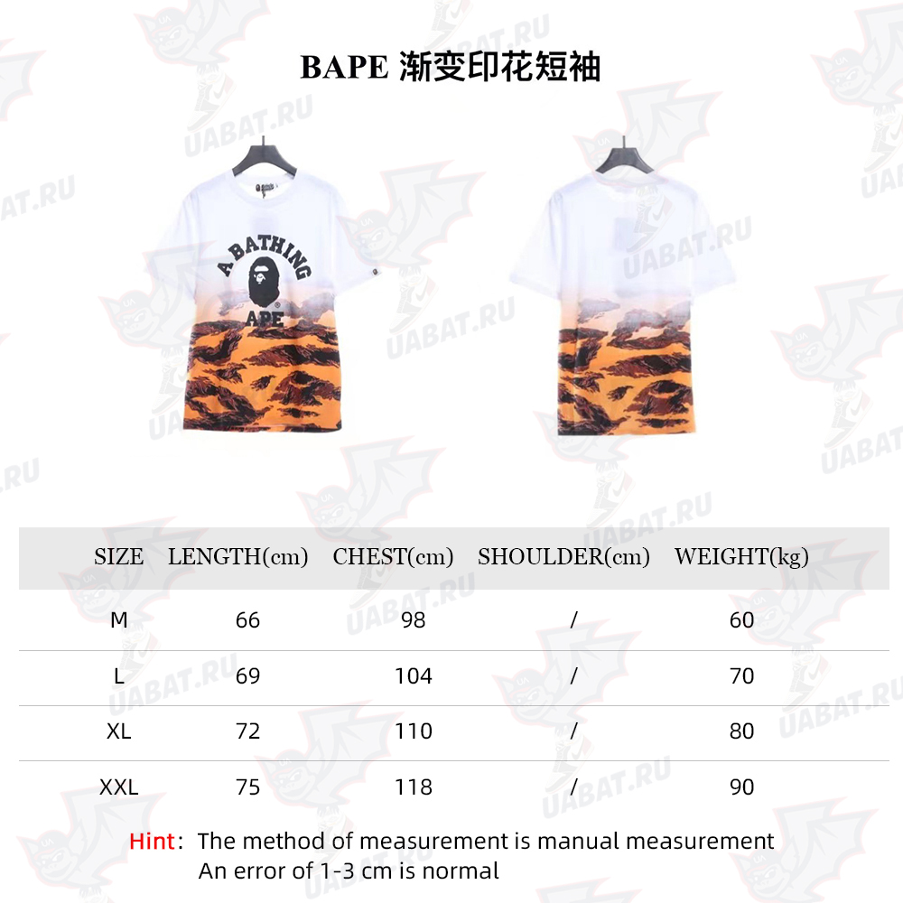 BAPE Gradient Print Short Sleeve TSK1