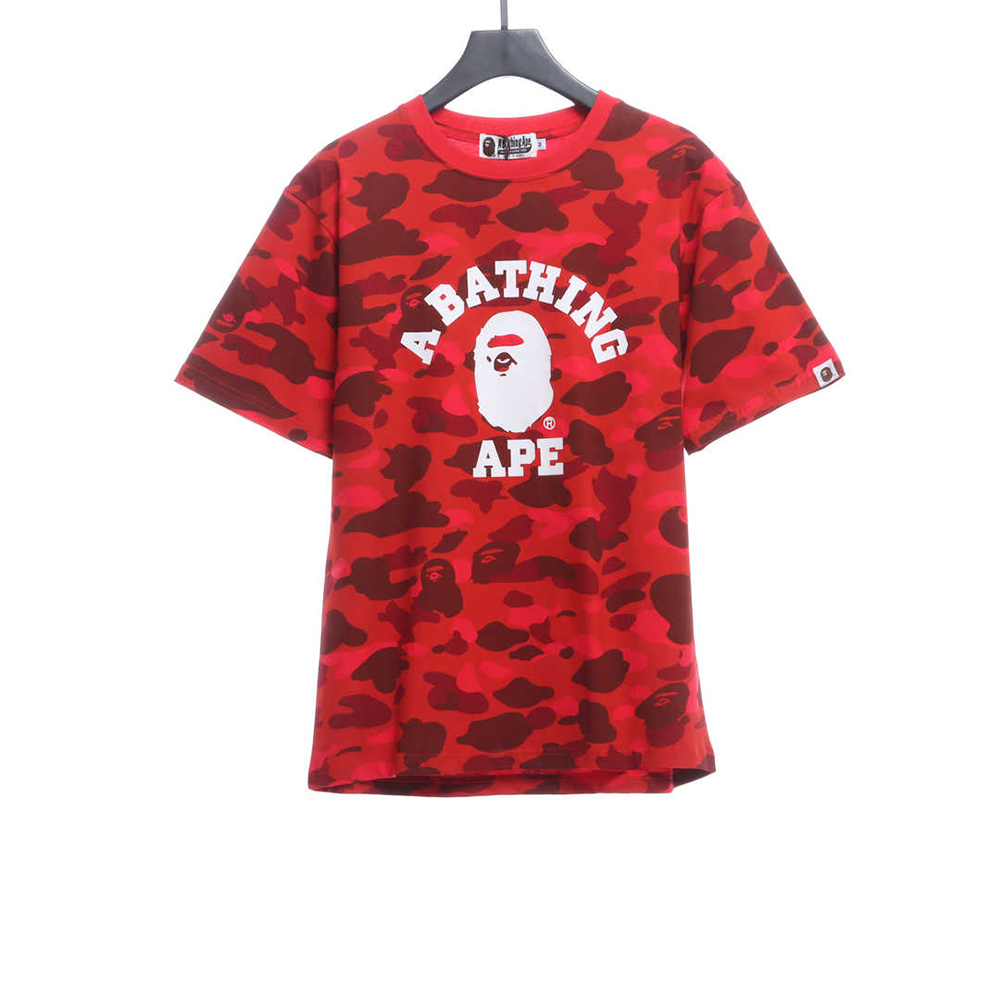 BAPE classic camouflage print short sleeve TSK2