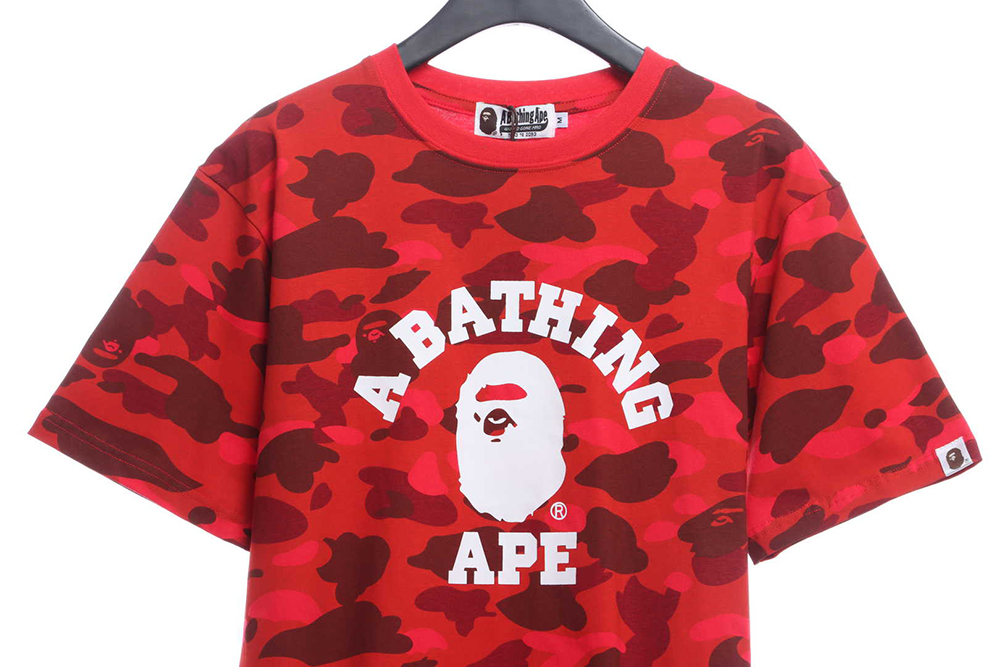 BAPE classic camouflage print short sleeve TSK2