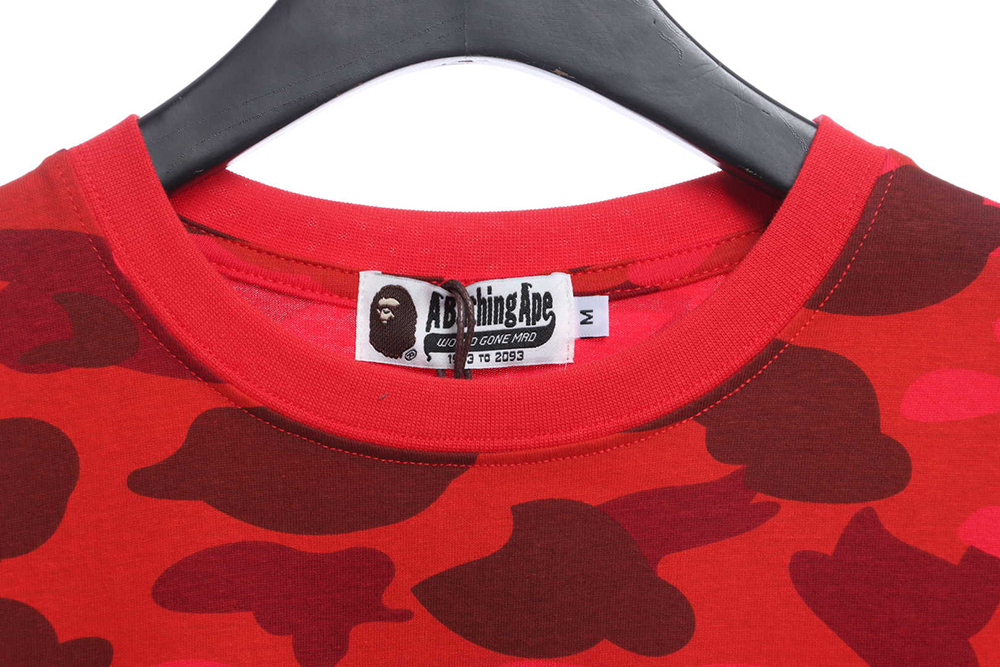 BAPE classic camouflage print short sleeve TSK2