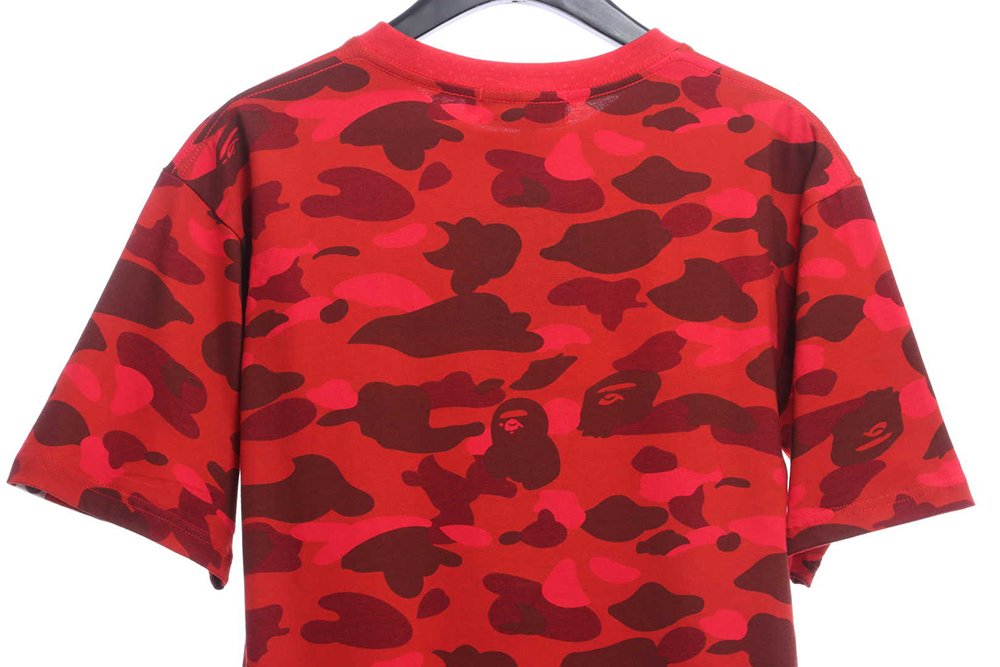 BAPE classic camouflage print short sleeve TSK2