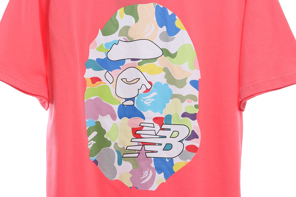 BAPE joint NB limited camouflage ape head short sleeves