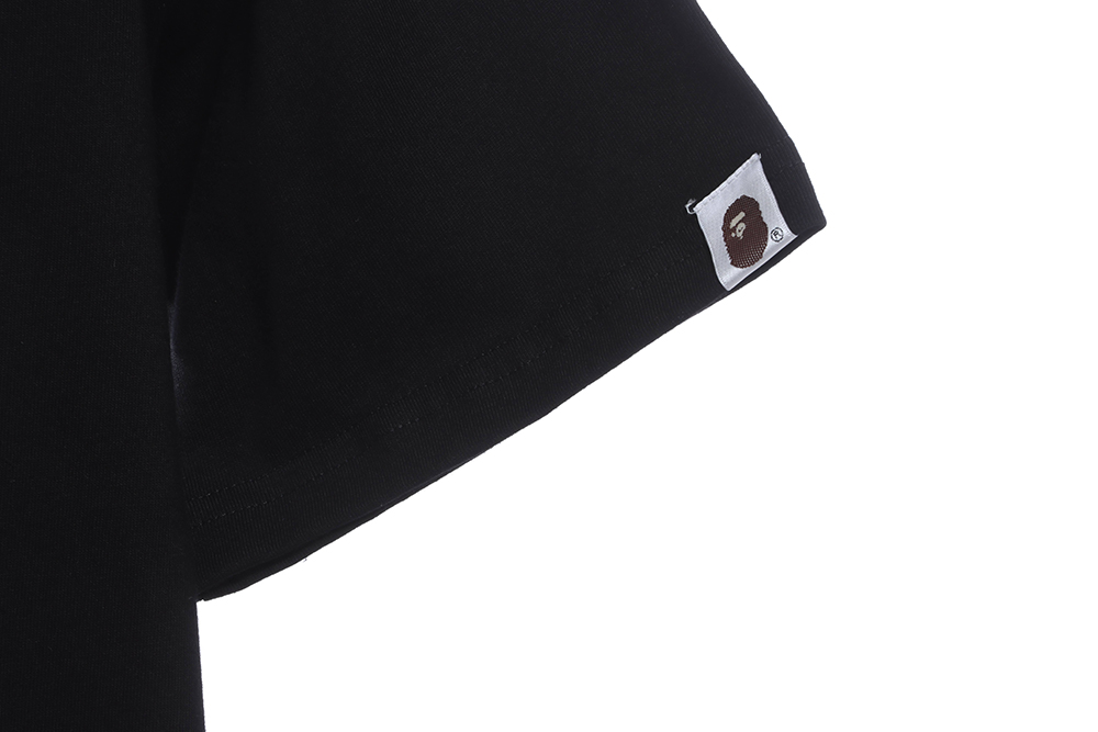 BAPE grid camouflage ape head short sleeve TSK1