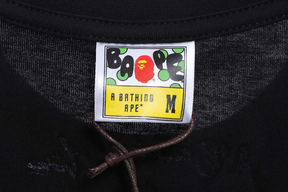 BAPE ape man colorful foam print short sleeves