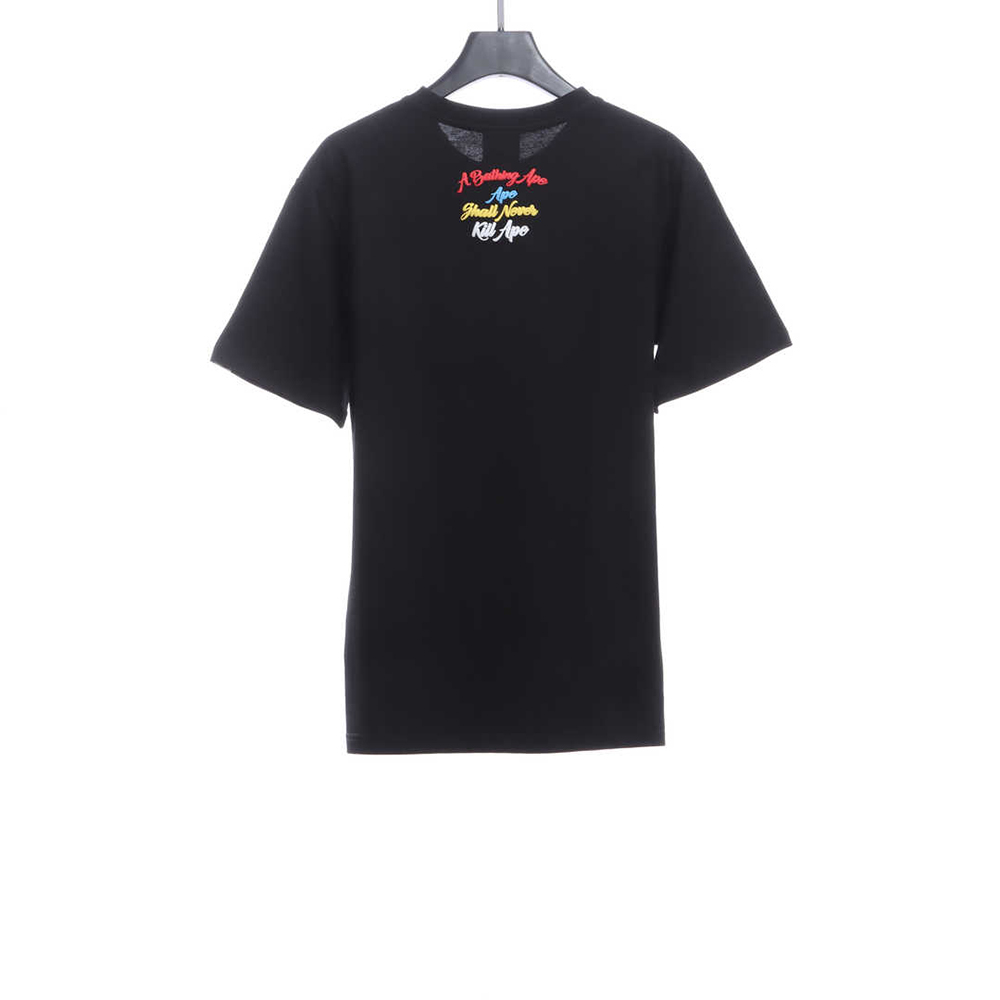 BAPE ape man colorful foam print short sleeves