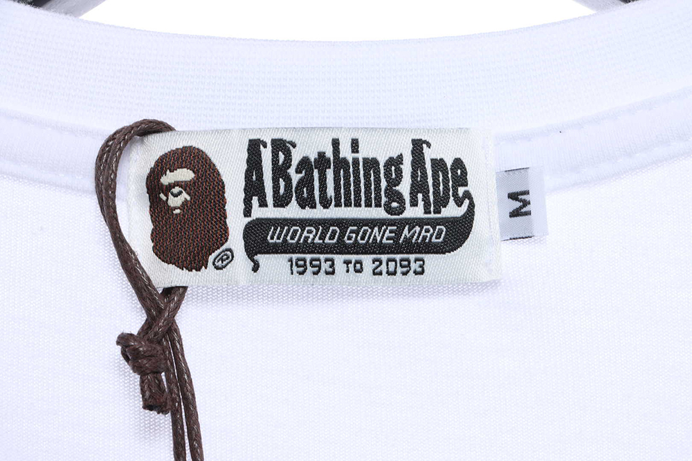 BAPE ape head logo color print short sleeve TSK1