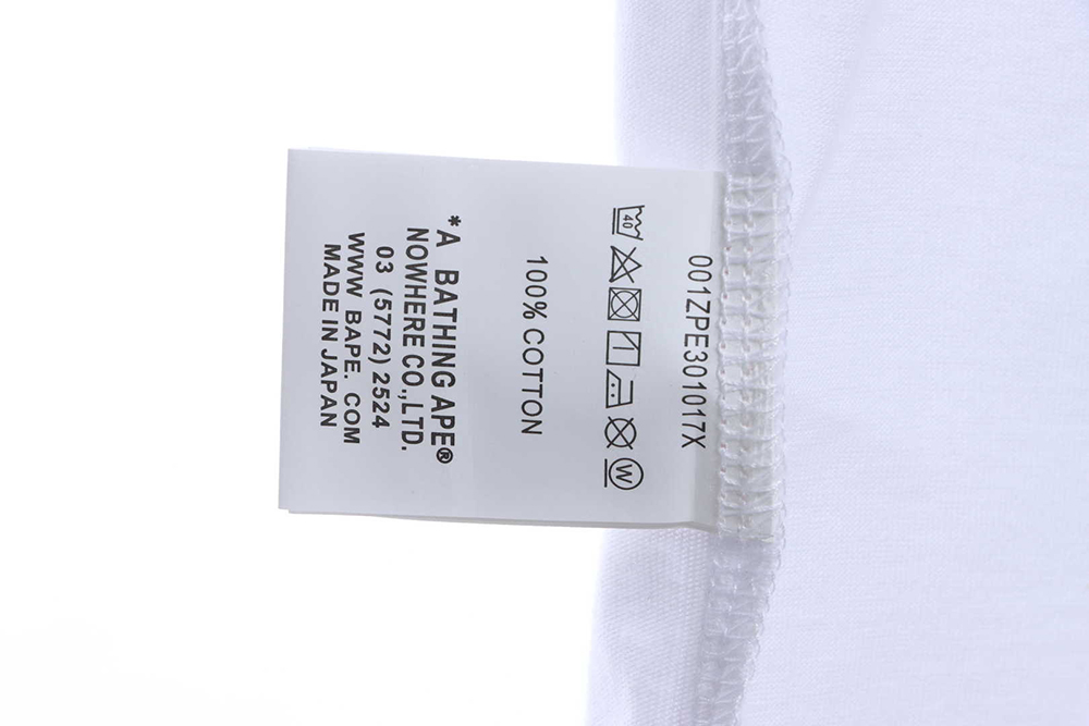 BAPE ape head logo color print short sleeve TSK1
