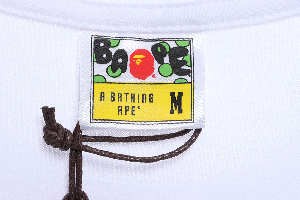 BAPE monogram label print short sleeves