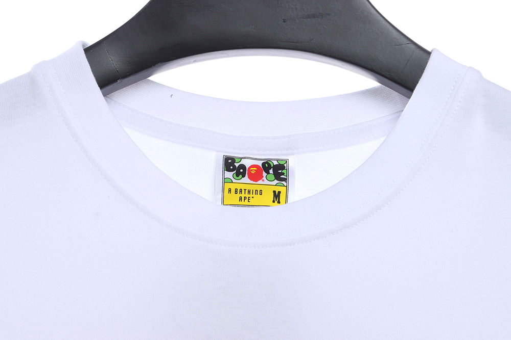 BAPE monogram label print short sleeves