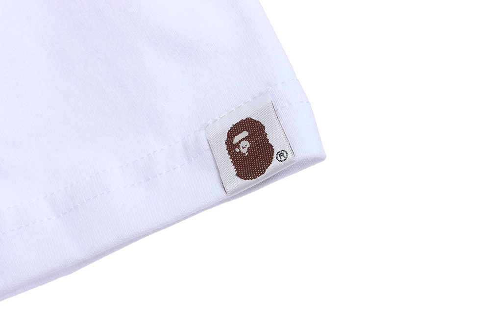 BAPE monogram label print short sleeves
