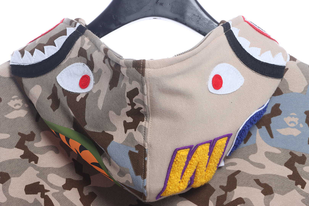 BAPE Military Desert Camouflage Print Zip Hoodie