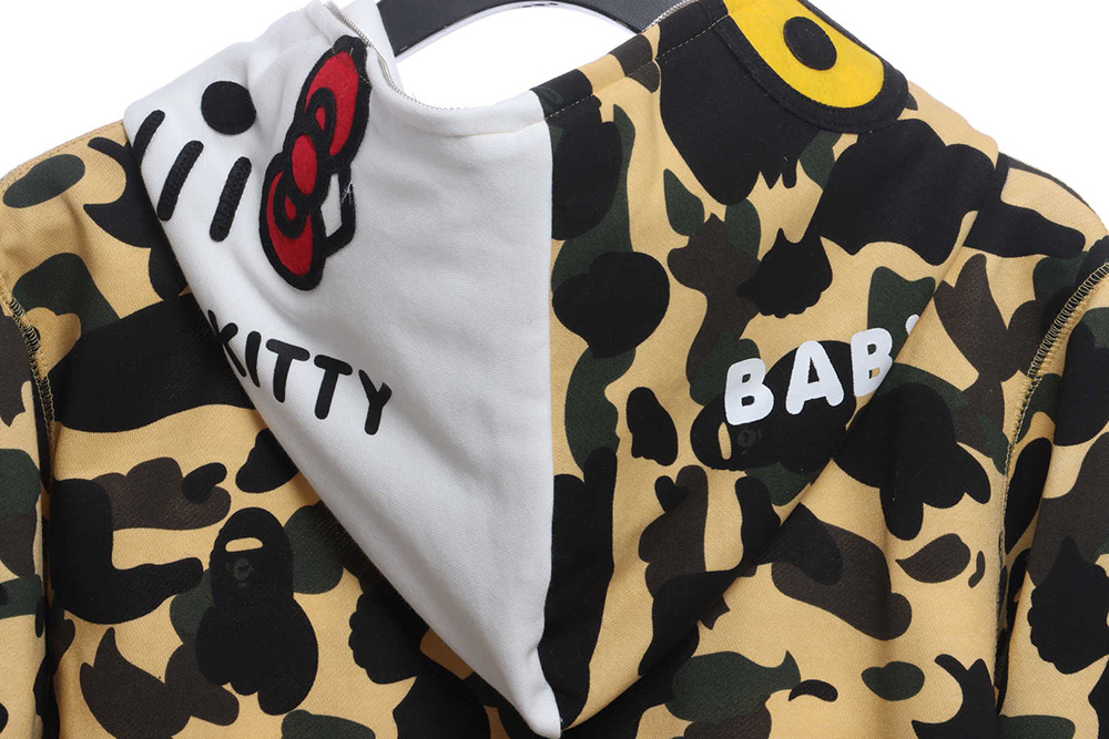 BAPE joint hell kitty camouflage zipper hoodie TSK1