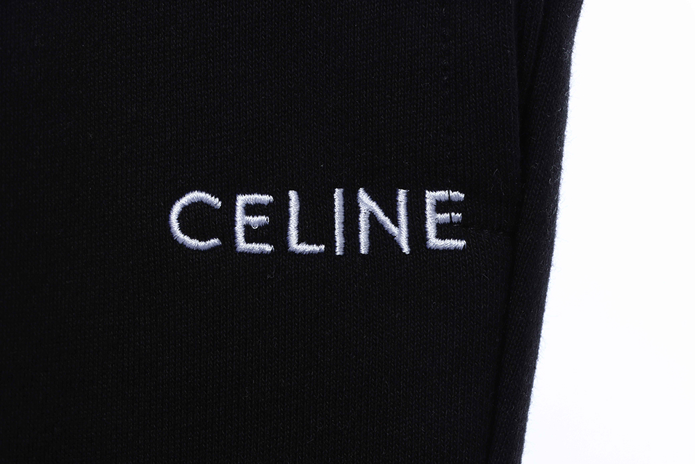 selena capsule collection embroidered logo terry trousers