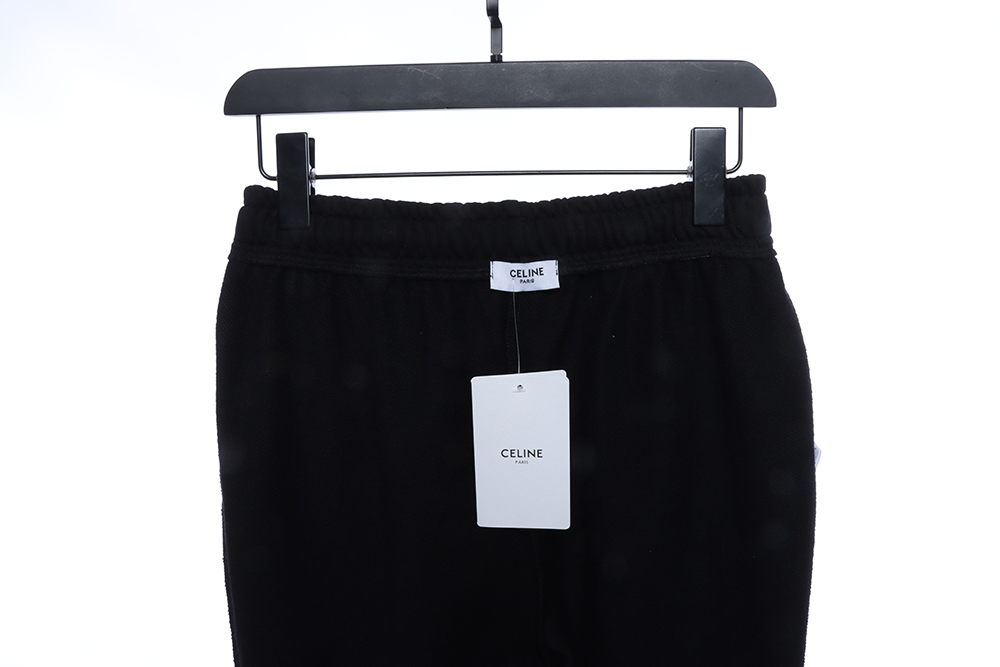 selena capsule collection embroidered logo terry trousers