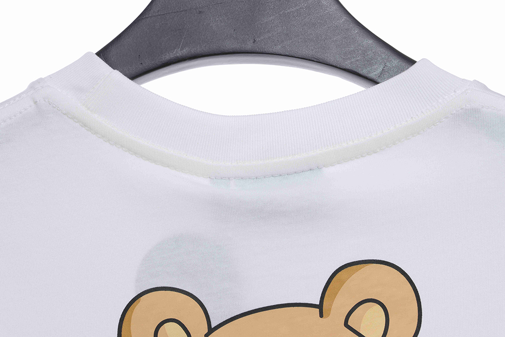 Drew cartoon funny bear print short sleeves