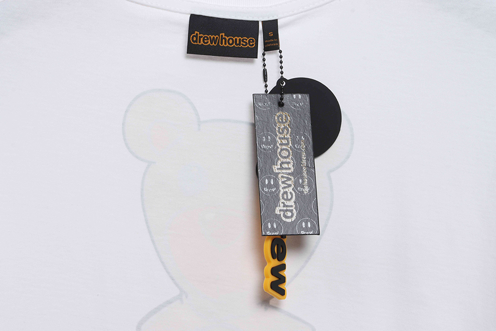 Drew cartoon funny bear print short sleeves