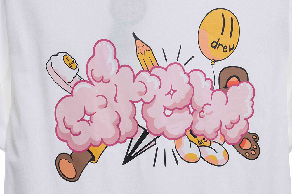Drew Smiley Balloon Graffiti Short Sleeve
