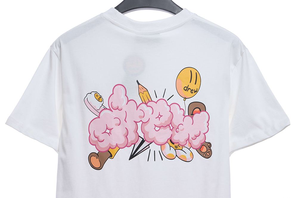 Drew Smiley Balloon Graffiti Short Sleeve