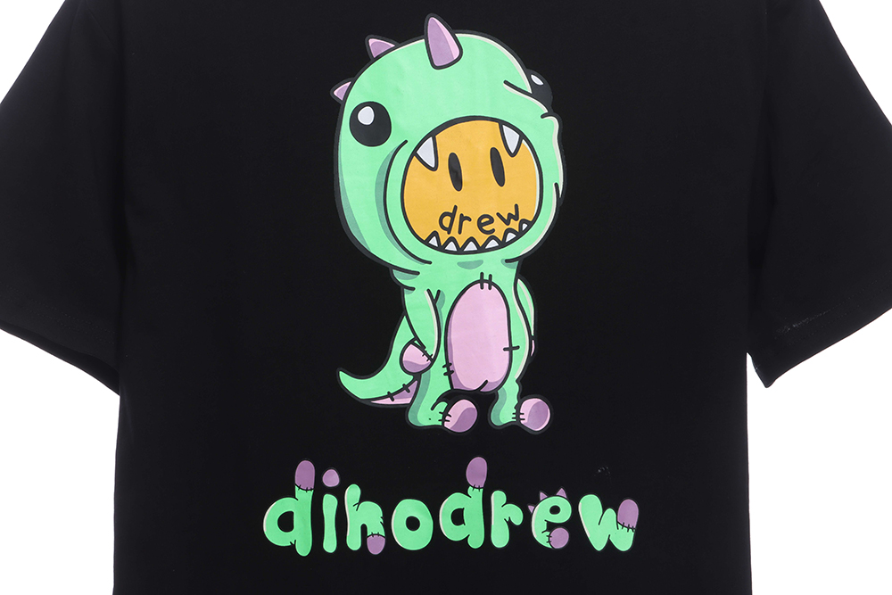 DREW cartoon dinosaur print short sleeves