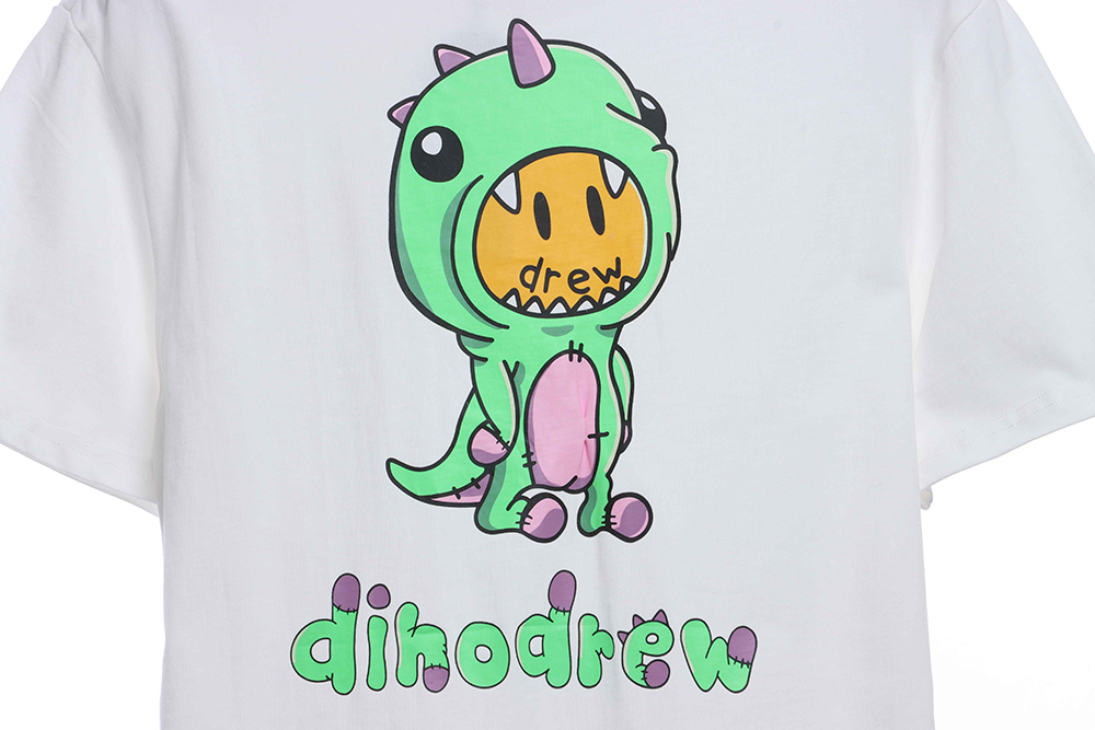 DREW cartoon dinosaur print short sleeve TSK1