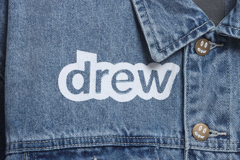 Drew Smiley Washed Distressed Denim Jacket
