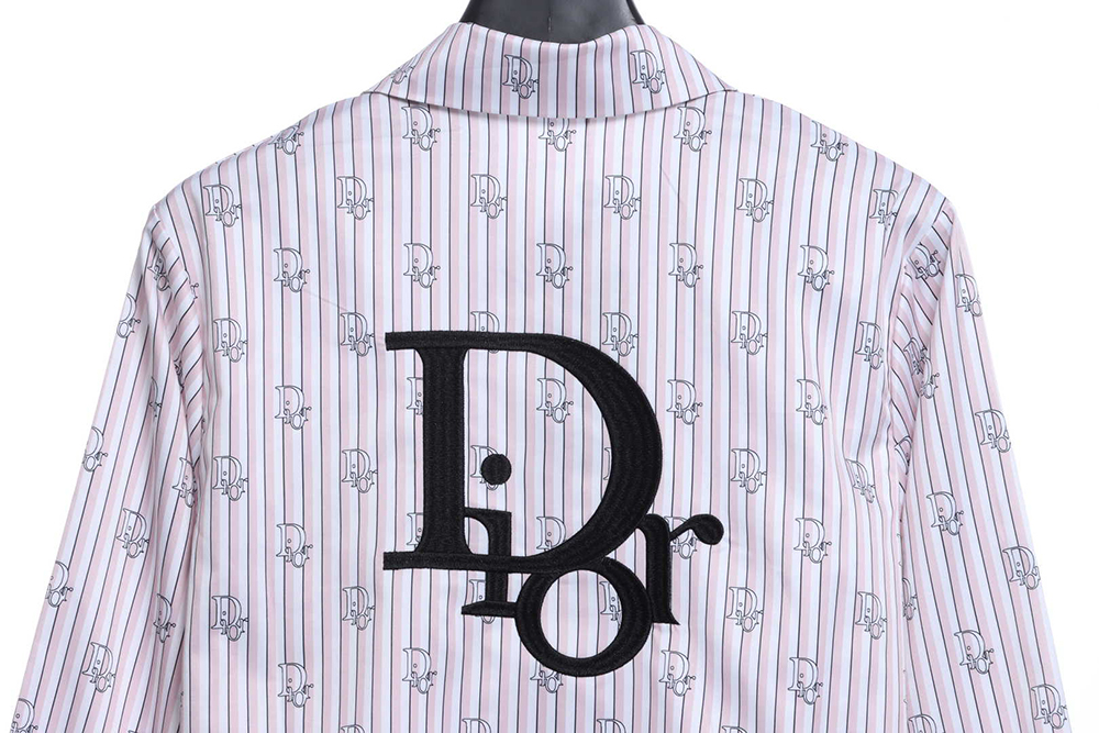 DIOR STRIPED LOGO ALL over Sleeve Shirt