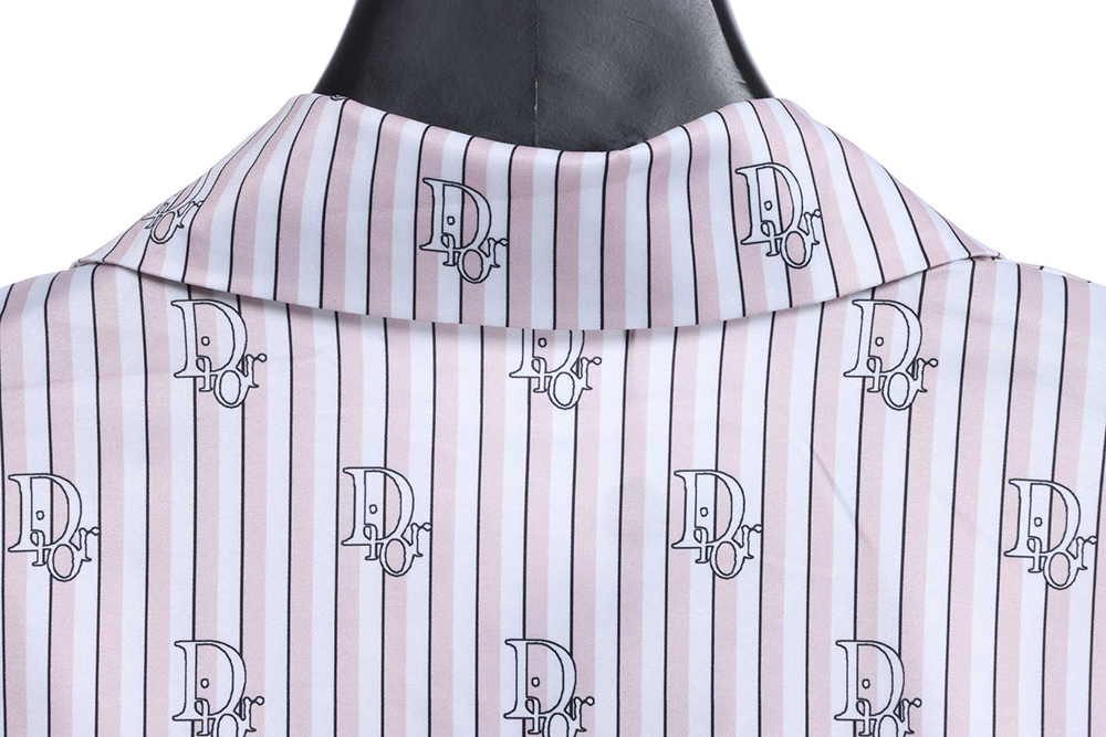 DIOR STRIPED LOGO ALL over Sleeve Shirt