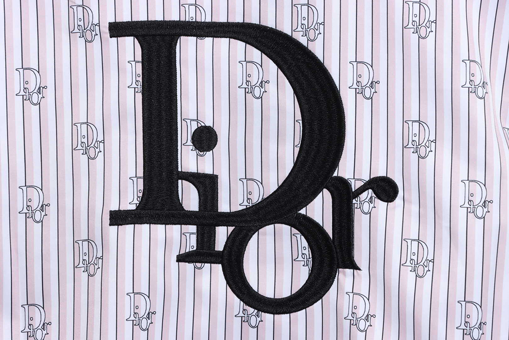 DIOR STRIPED LOGO ALL over Sleeve Shirt