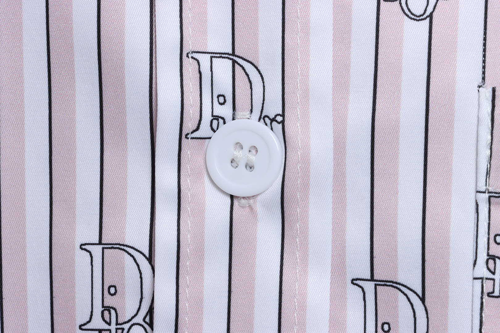 DIOR STRIPED LOGO ALL over Sleeve Shirt