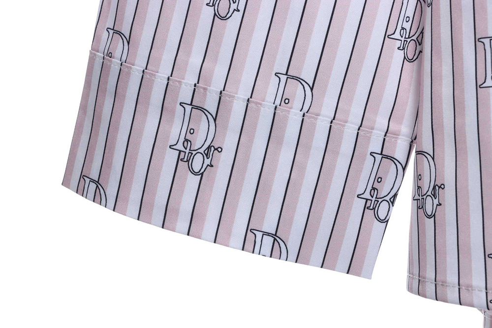 DIOR STRIPED LOGO ALL over Sleeve Shirt