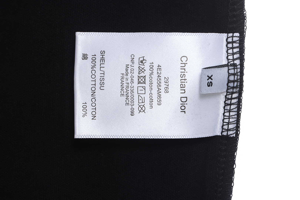 Dior By Erl series embroidered letters short sleeve TSK1