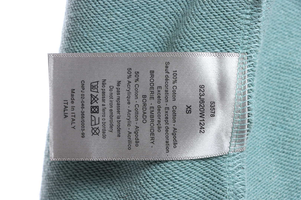D1or Embroidered Logo Oversized Track Hoodie