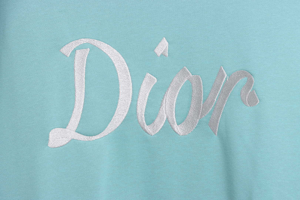 D1or Embroidered Logo Oversized Track Hoodie