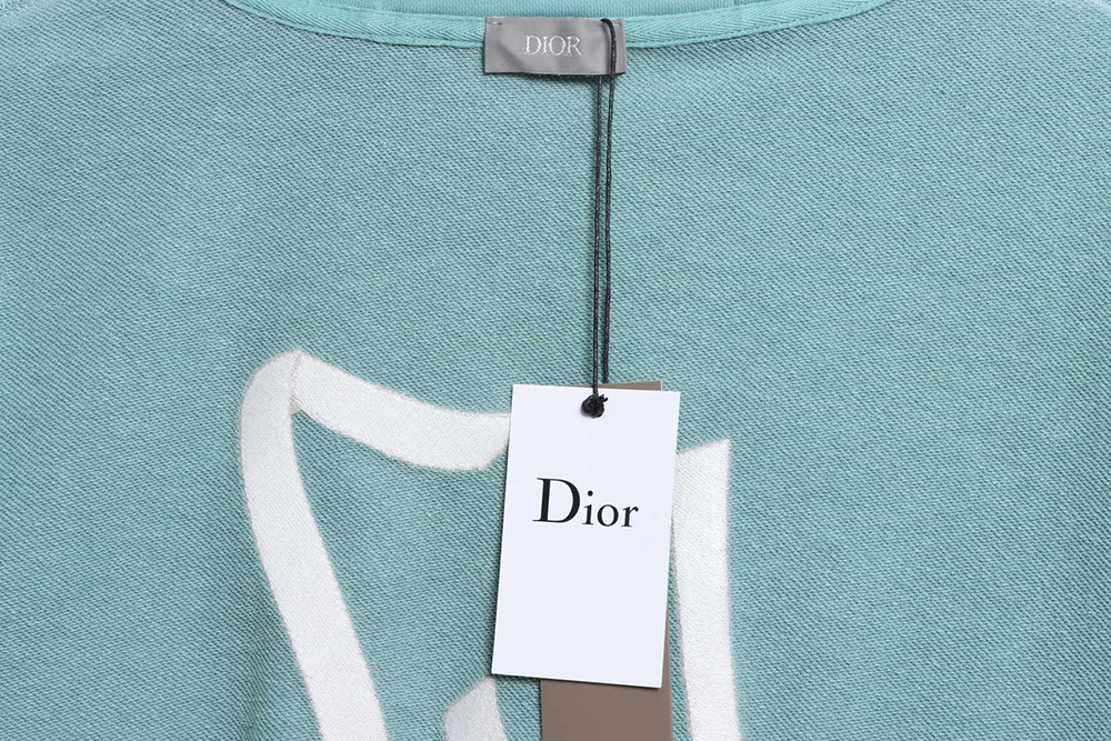 D1or Embroidered Logo Oversized Track Hoodie