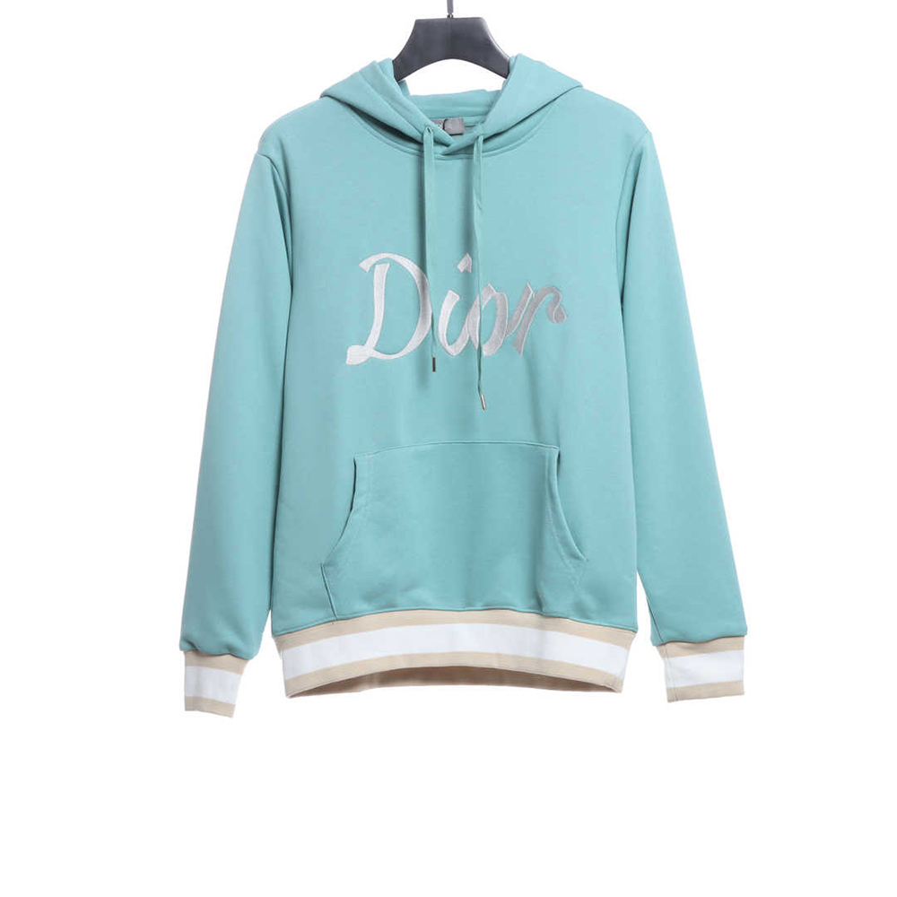 D1or Embroidered Logo Oversized Track Hoodie