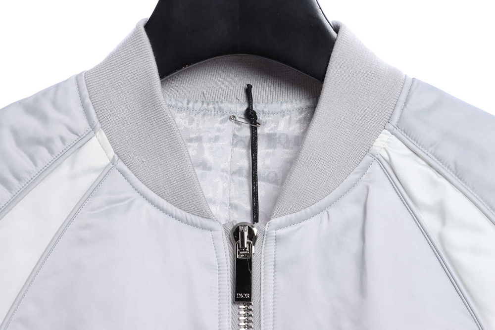 D1or x AJ Joint Flying Wing Embroidered Dark Flying Silver Jacket