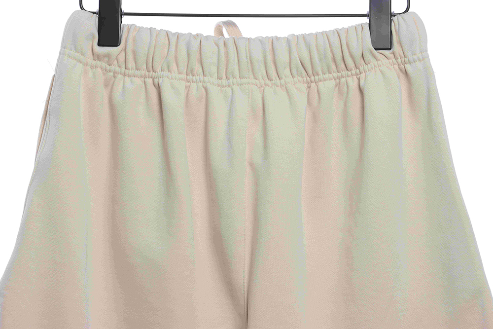 Double thread flocking letter small label shorts TSK1