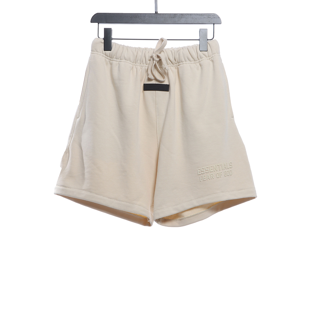 Double thread flocking letter small label shorts TSK1