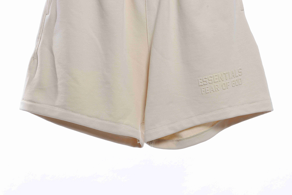 Double thread flocking letter small label shorts TSK1