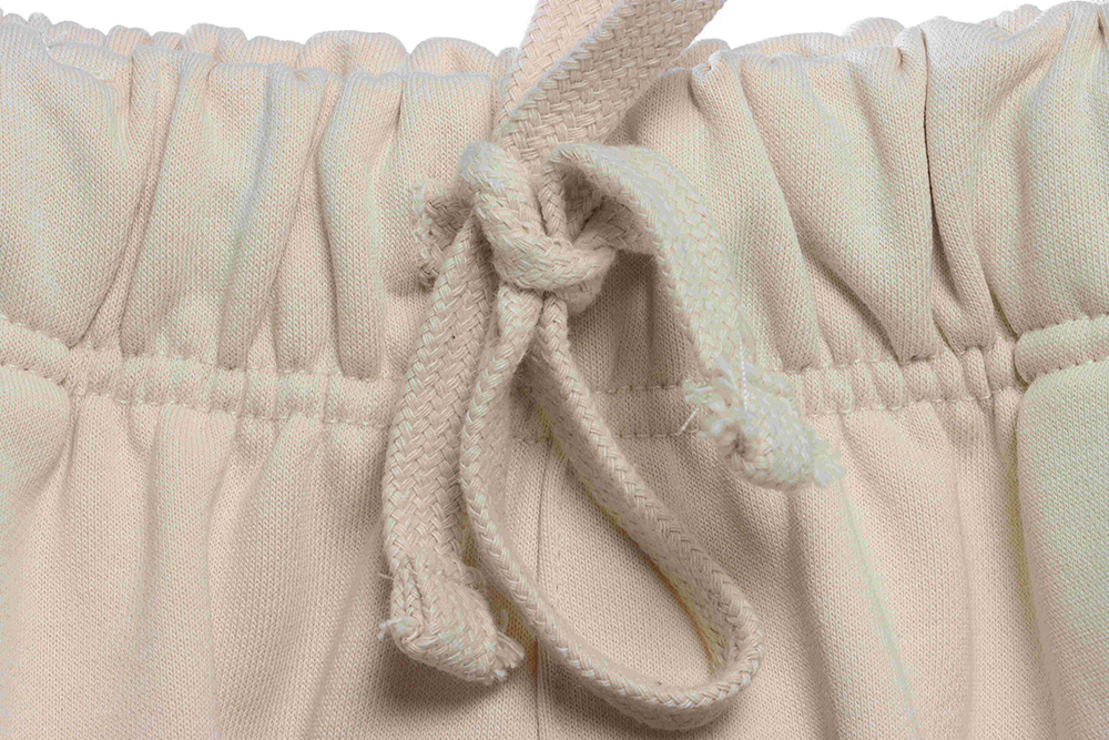 Double thread flocking letter small label shorts TSK1