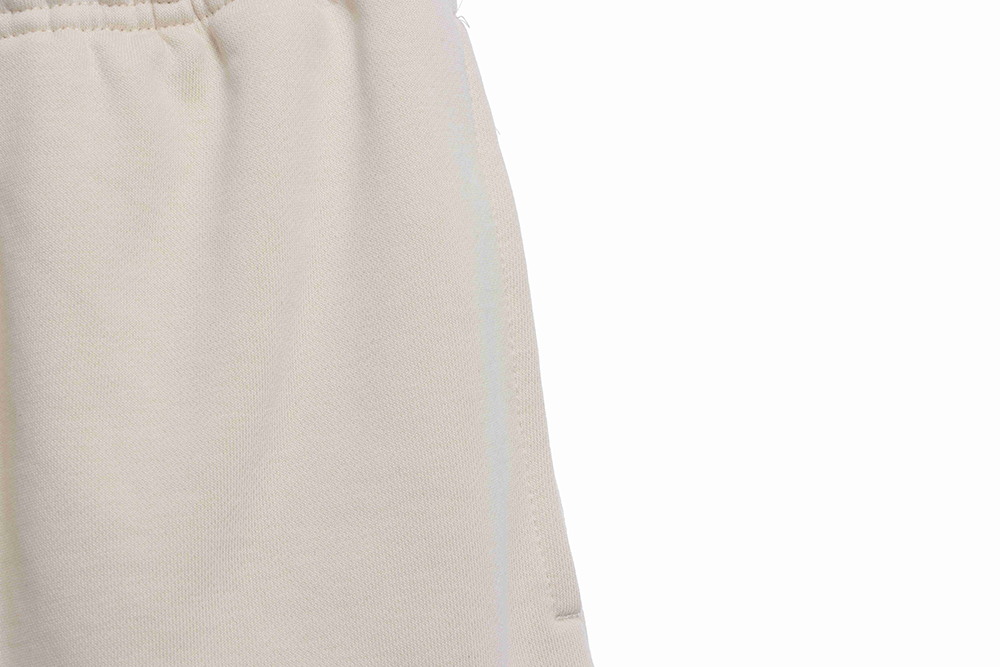 Double thread flocking letter small label shorts TSK1