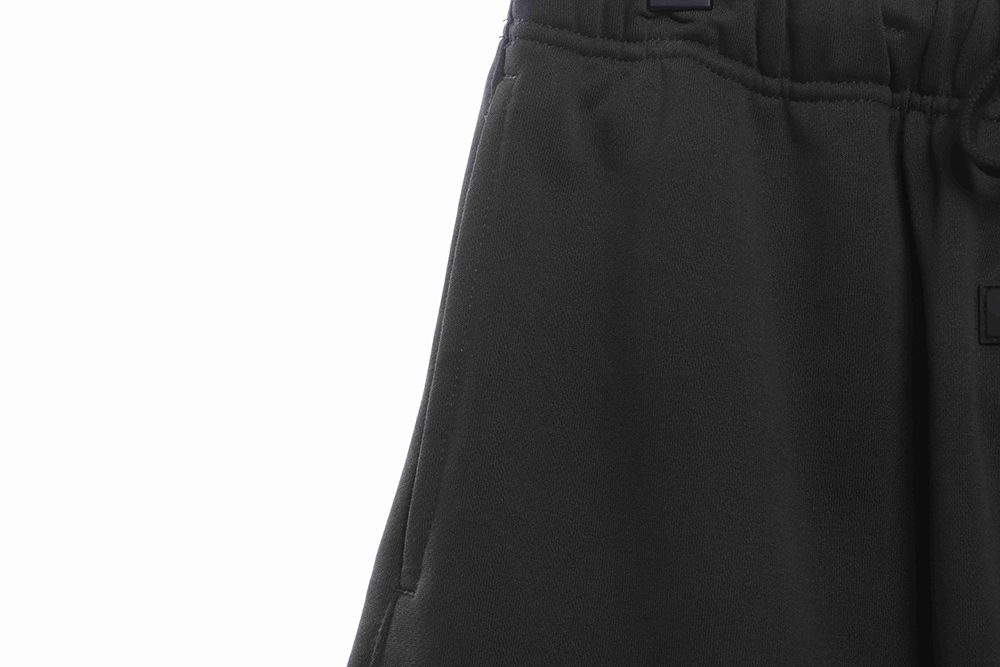 Double thread flocking letter small label shorts TSK2