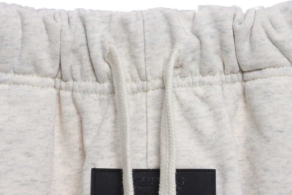Double line eighth season flocking printed letter shorts TSK1