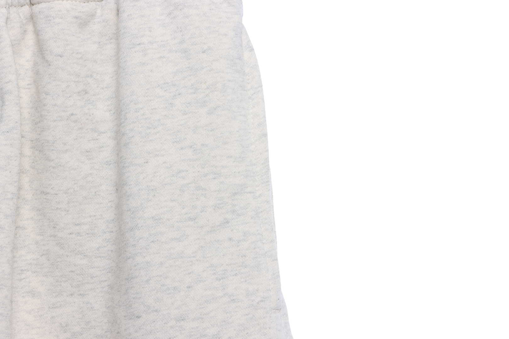 Double line eighth season flocking printed letter shorts TSK1