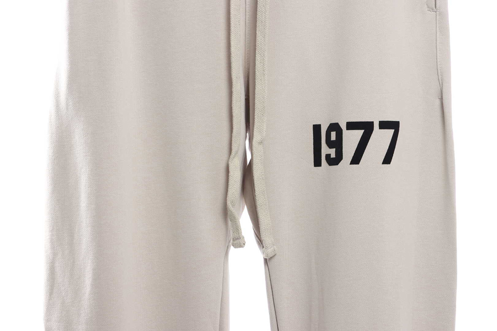 Double line 1977 flocking printed trousers TSK1