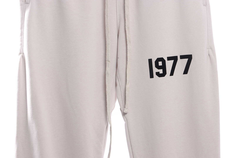 Double line 1977 flocking printed trousers TSK2