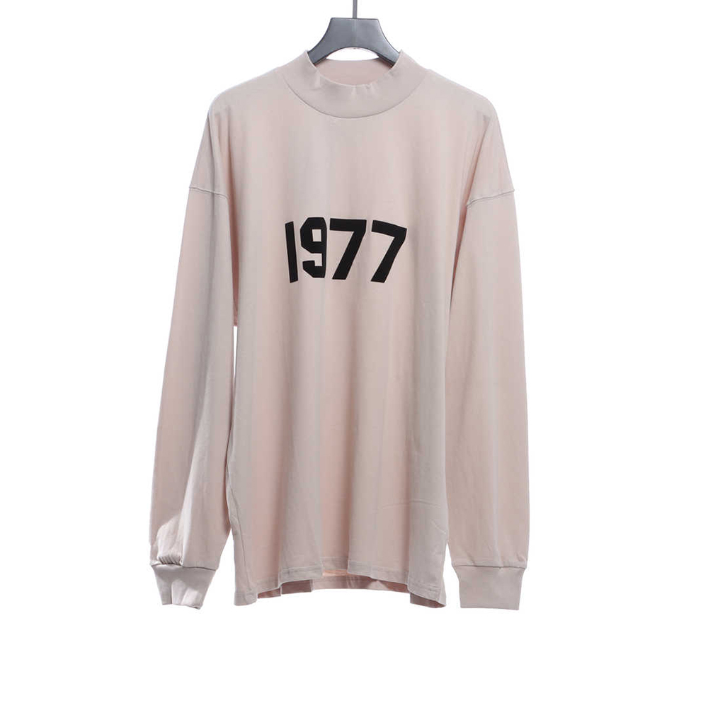 Double line 1977 flocking print long sleeve TTSK1