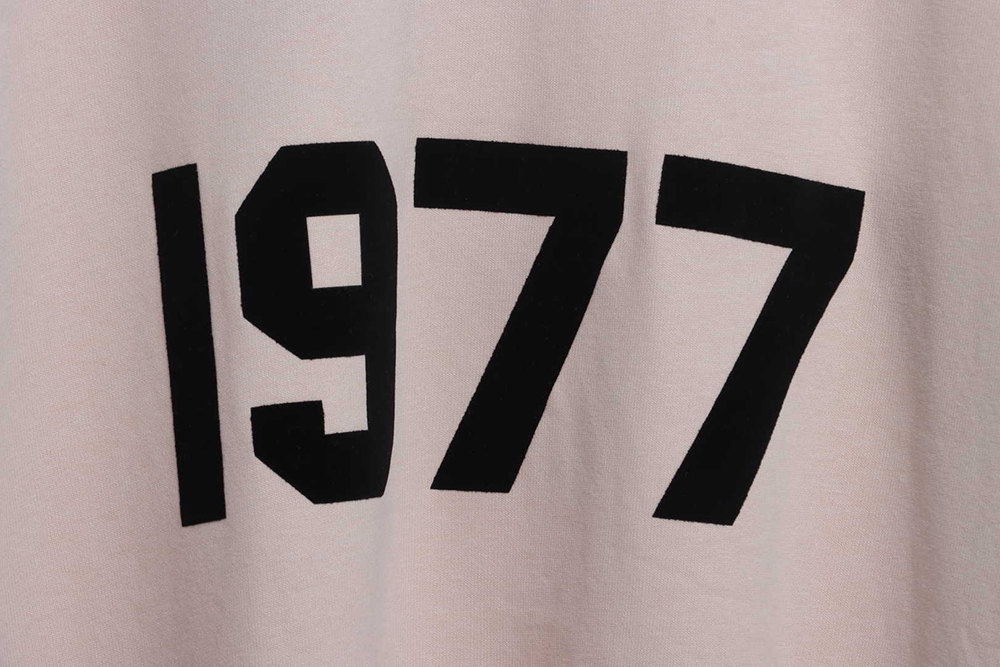 Double line 1977 flocking print long sleeve TTSK1